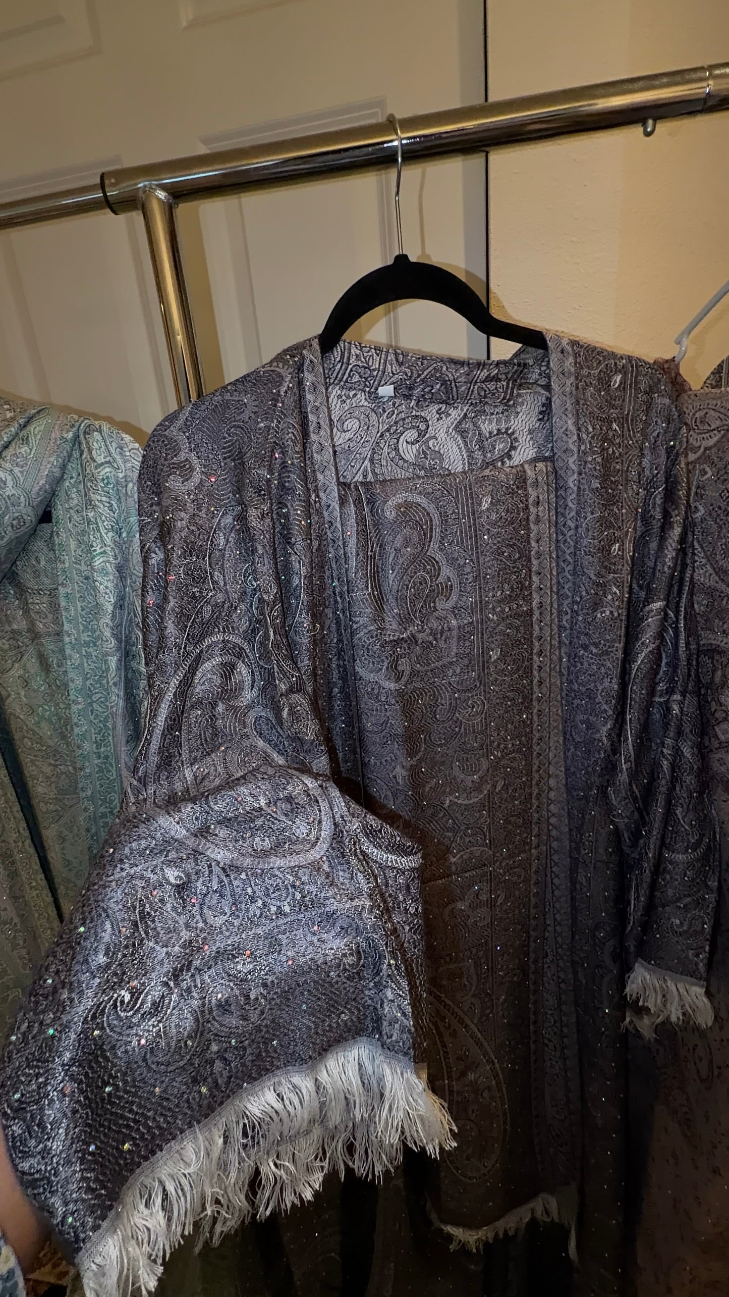 Pashmina Abaya: Navy Blue