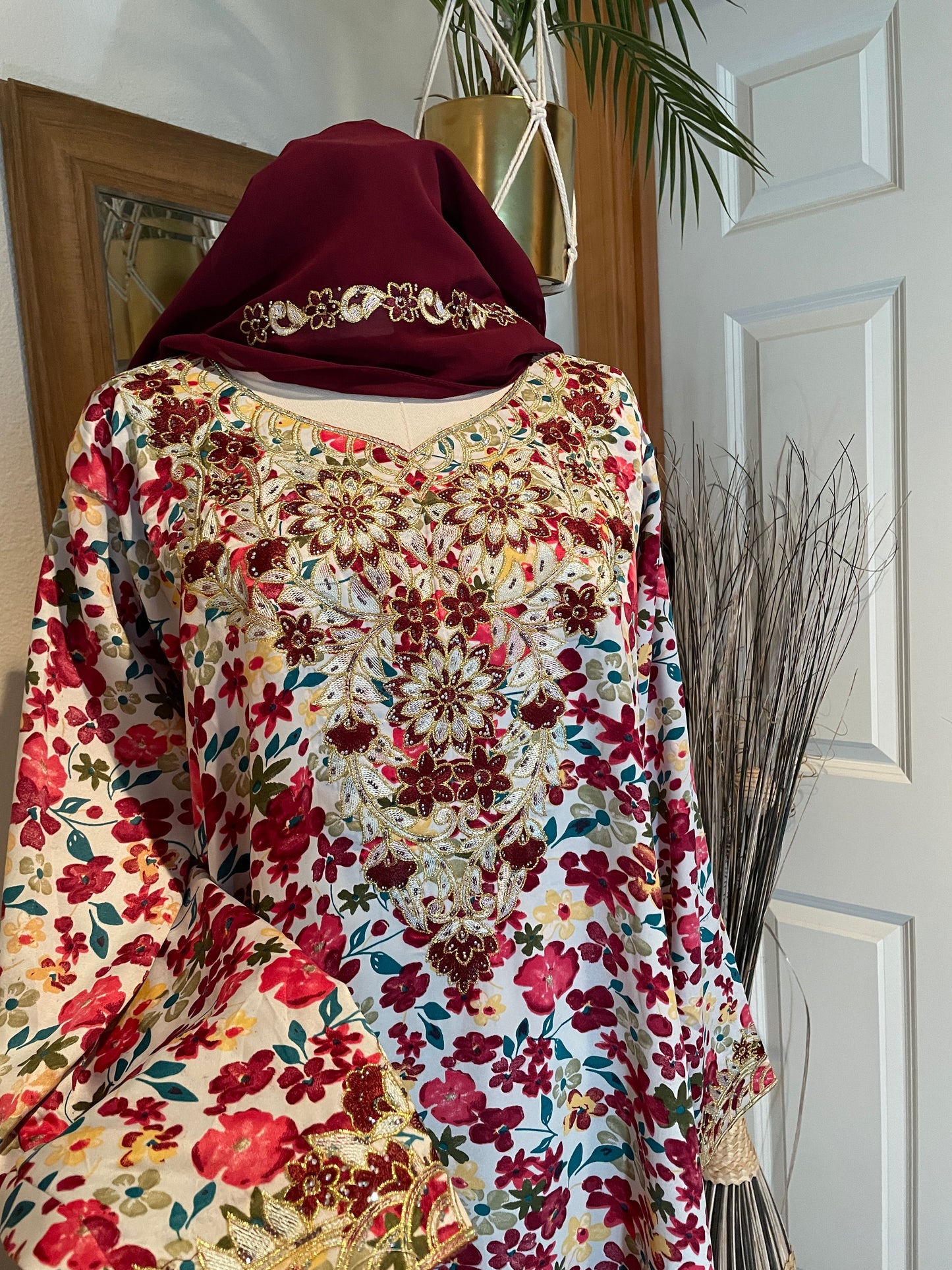 Afana Red Mukhawar Dress