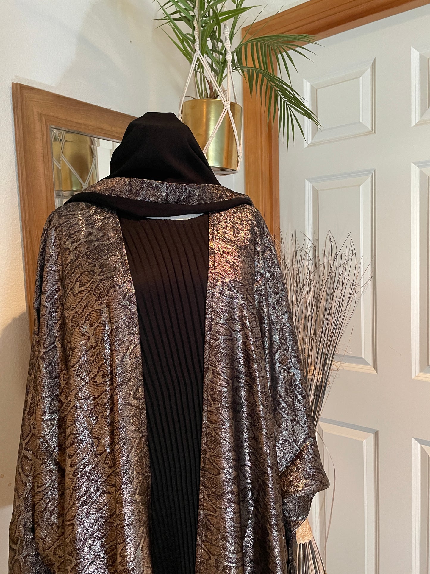 Hannah leopard Summer Abaya