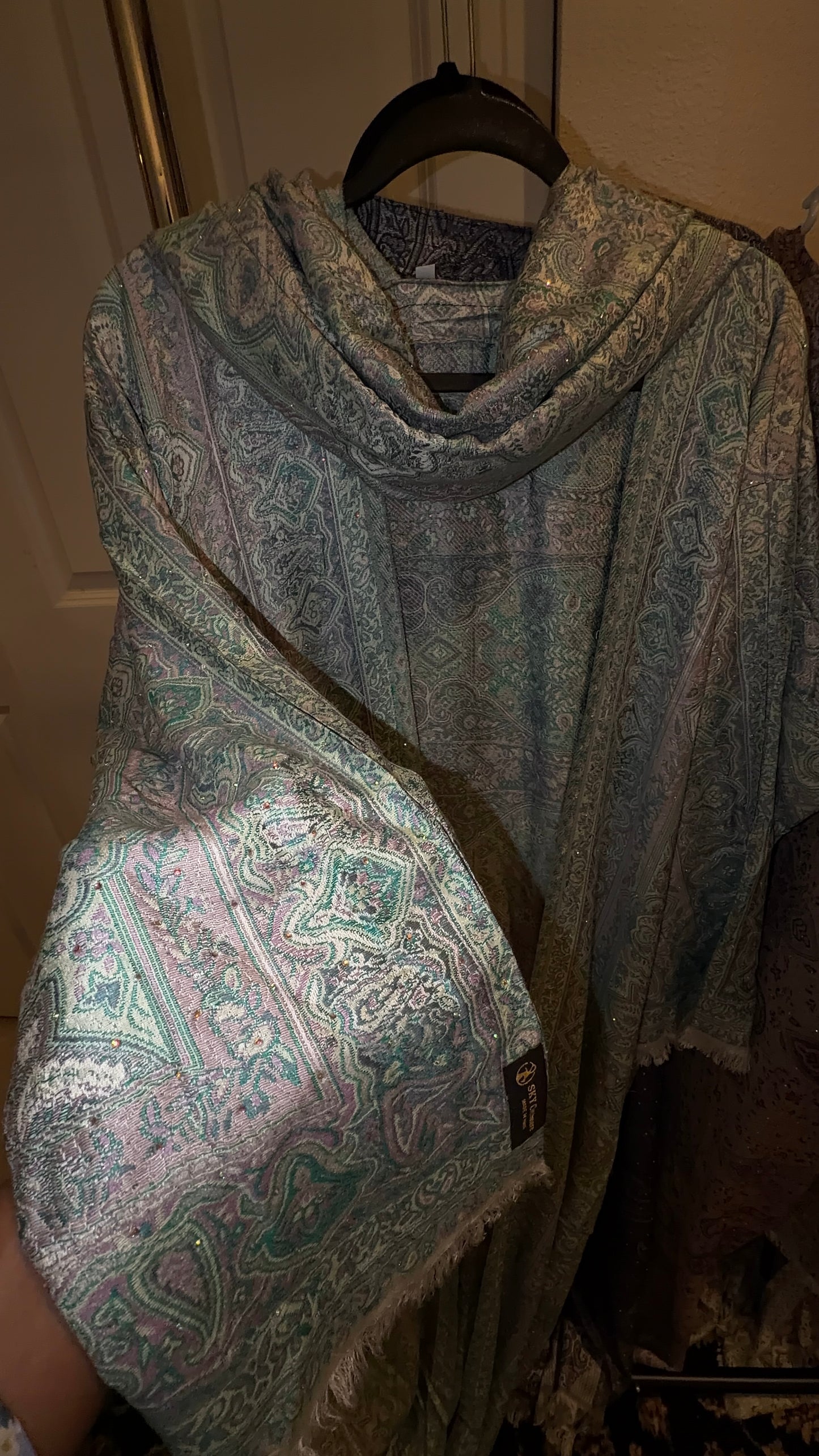 Pashmina Abaya: Ocean Blue