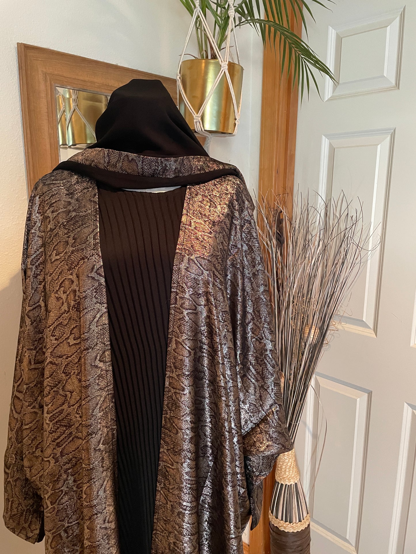 Hannah leopard Summer Abaya