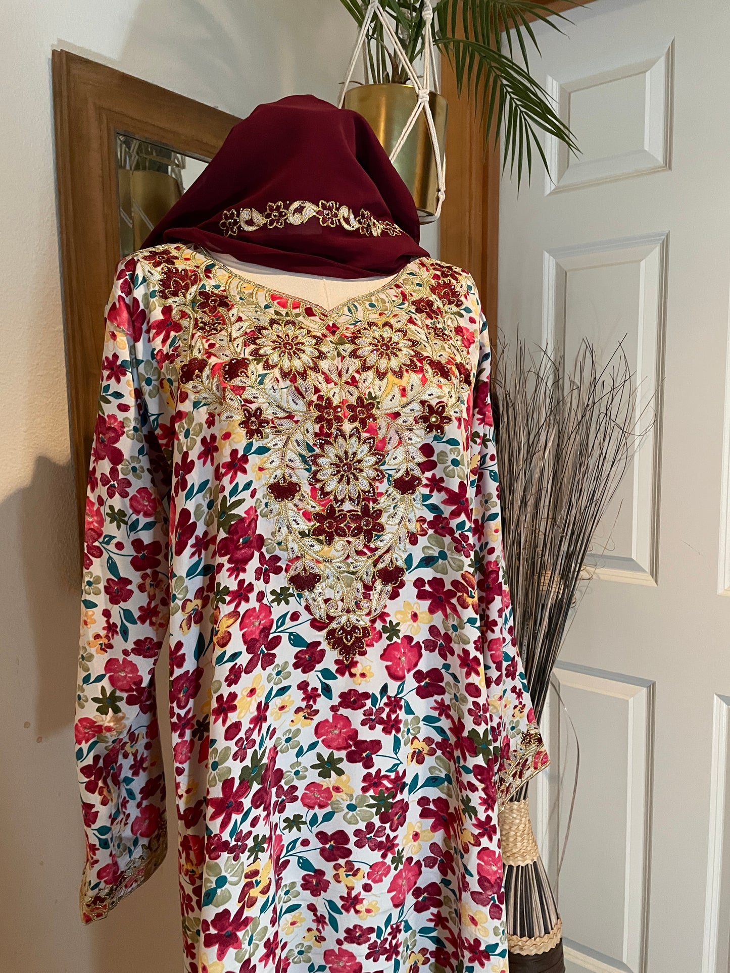 Afana Red Mukhawar Dress
