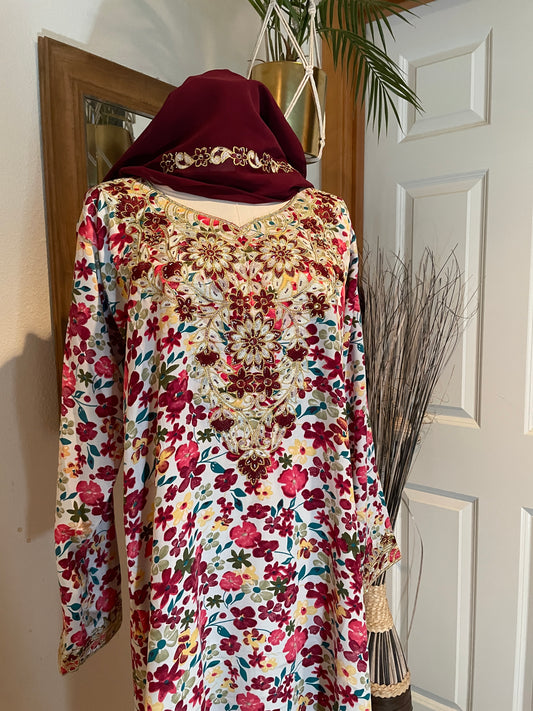 Afana Red Mukhawar Dress