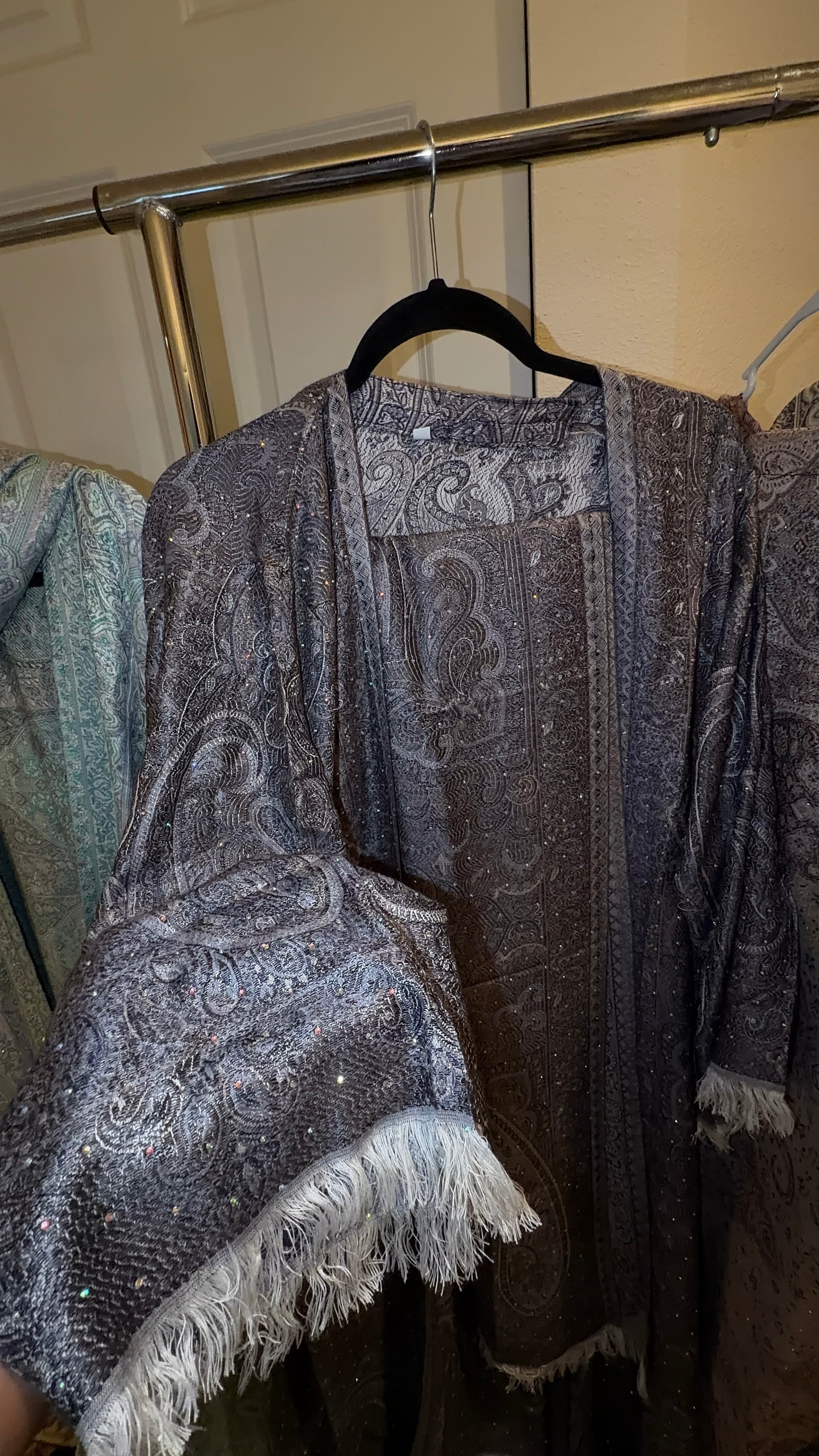 Pashmina Abaya: Navy Blue