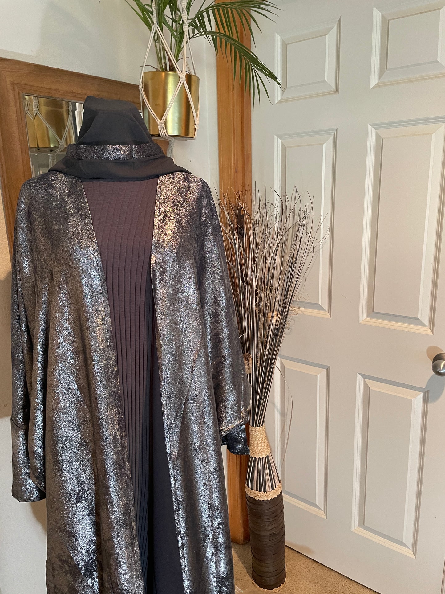 Serene Abaya- Dark Brown