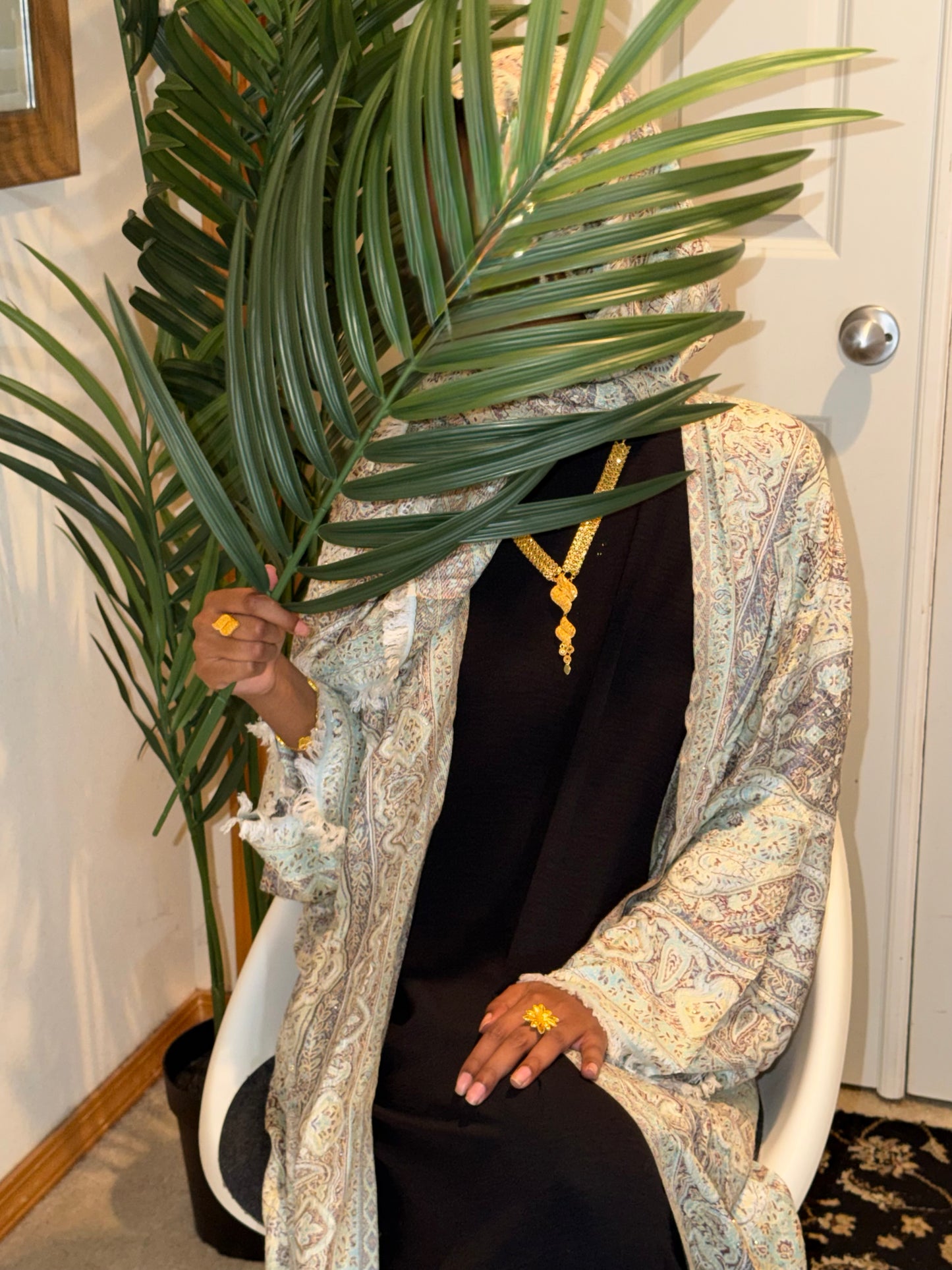 Pashmina: Mint Sea Abaya