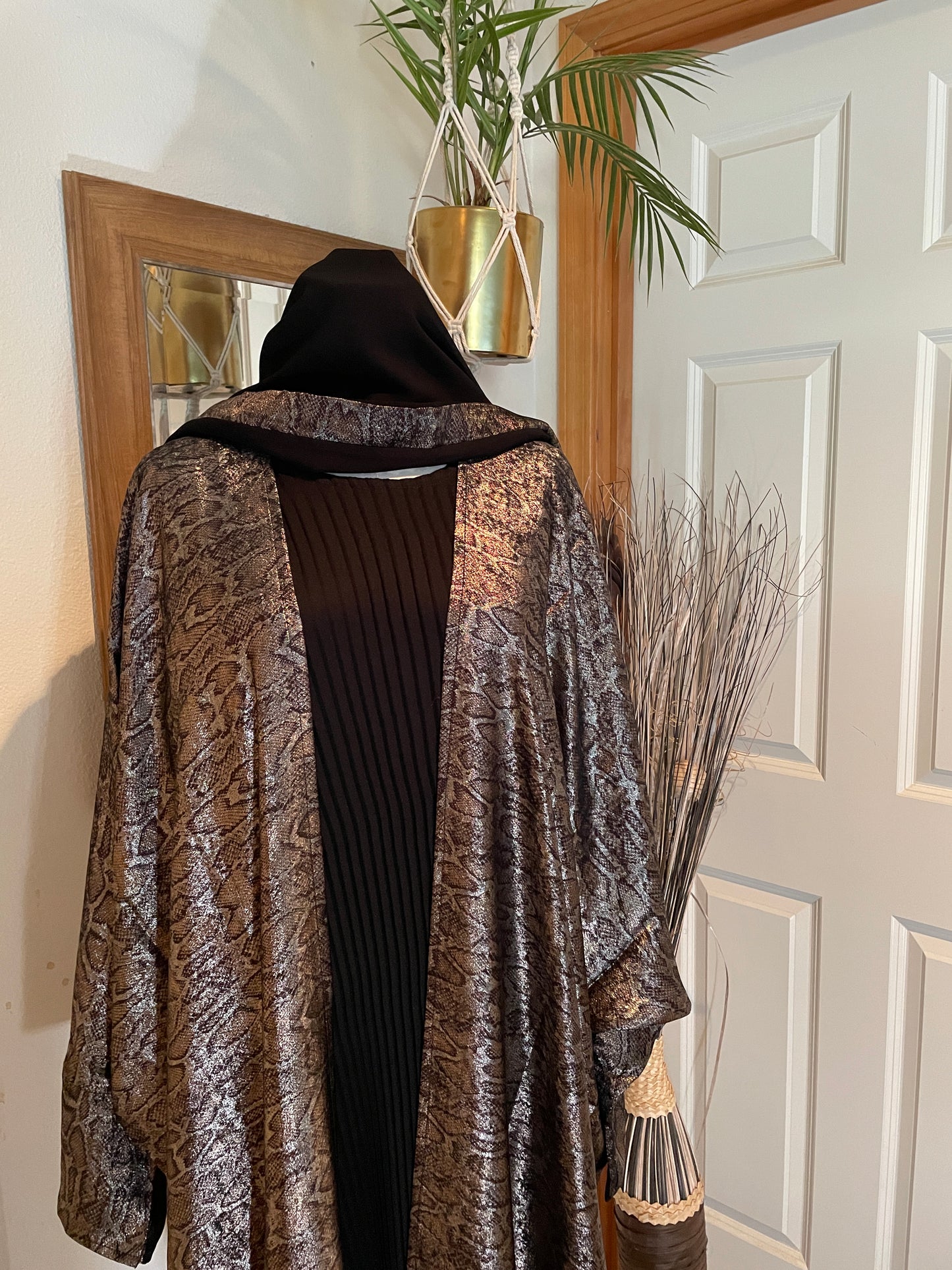 Hannah leopard Summer Abaya