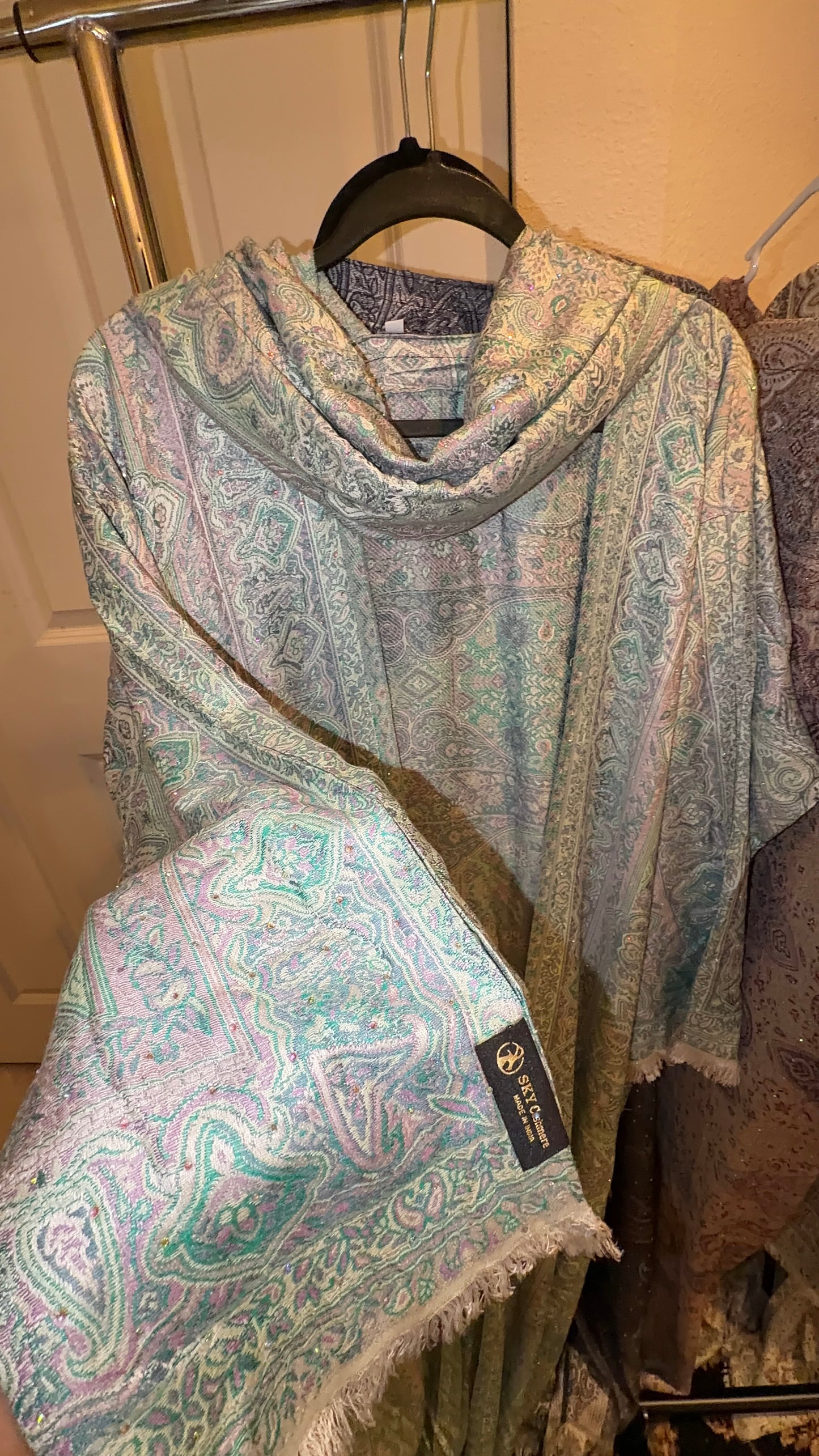 Pashmina Abaya: Ocean Blue