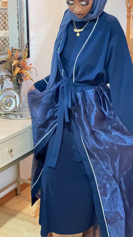 RHIYAAN ELEGANT ABAYA- ROYAL BLUE